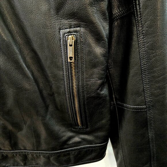 Strellson Leather Moto Jacket - Picture 4 of 16